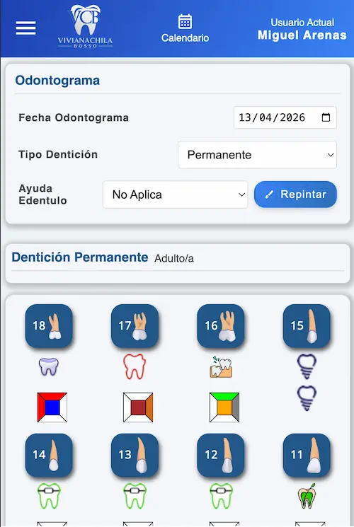 Dental Clinic Management System — mobile view