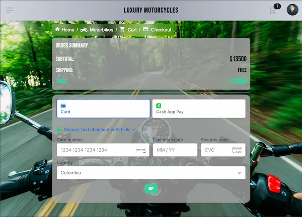 FullStack E-Commerce — desktop view