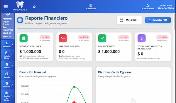 Dental Clinic Management System — desktop view