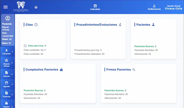 Dental Clinic Management System — desktop view