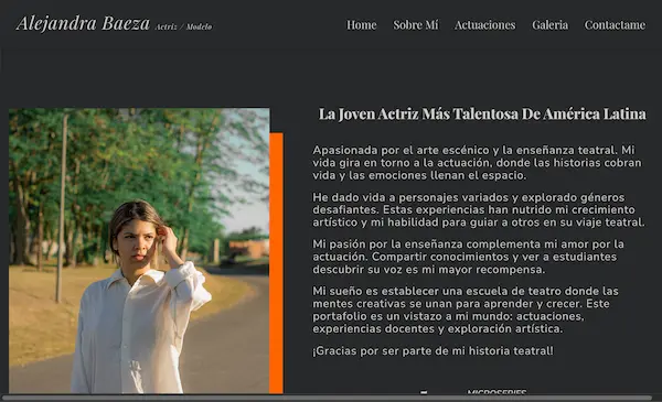 Omare — product website desktop view